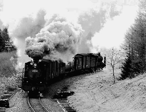 花輪線蒸気機関車8620三重連竜が森